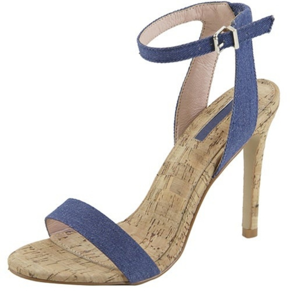New: Blue Denim Heels